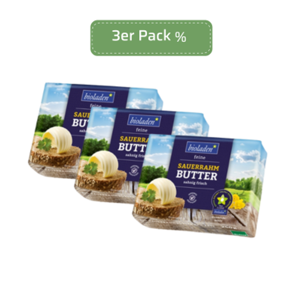 Produktfoto zu 3er Pack - Butter Sauerrahm