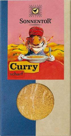 Curry scharf, gemahlen