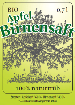 BIO-Apfel-Birnensaft