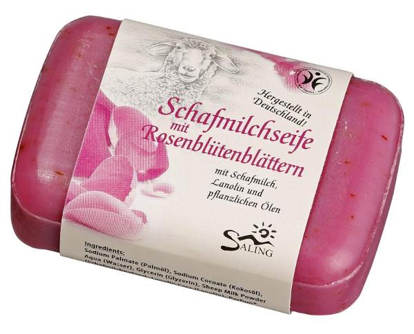 Produktfoto zu Schafmilchseife Rose pink