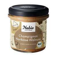Nabio Mediterraner Aufstrich Champignon Hartkäse Walnuss