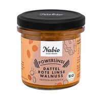 Nabio Protein-Aufstrich Powerlinse Dattel Rote Linse Walnuss