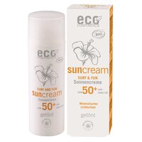 Sonnencreme LSF 50+ getönt Surf & Fun mit Granatapfel und Macadamia