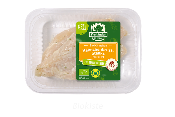 Produktfoto zu Hähnchenbruststeak mariniert Joghurt Knoblauch