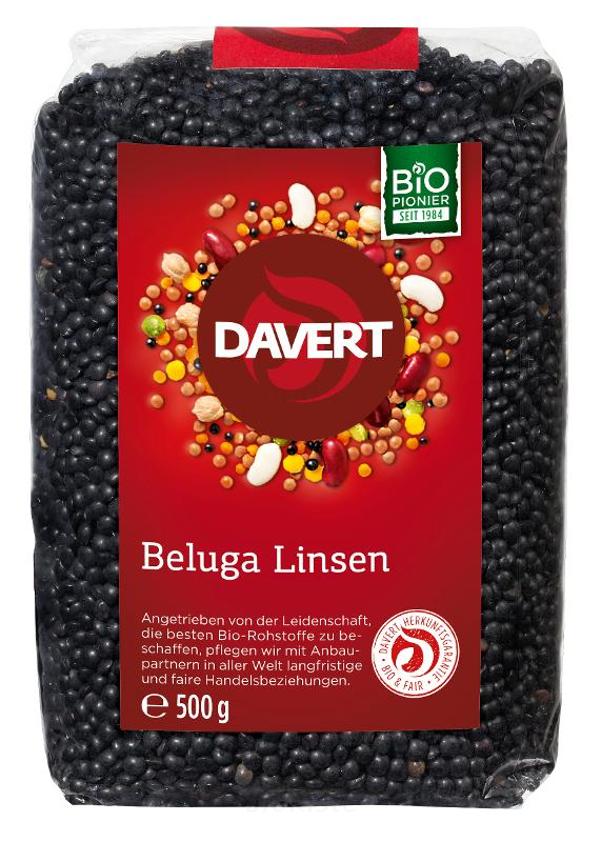 Produktfoto zu Beluga Linsen, schwarz 500g