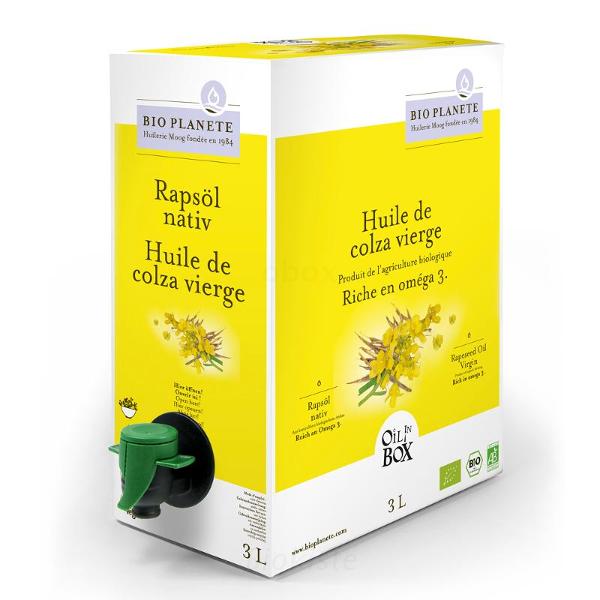 Produktfoto zu Rapsöl nativ Box 3 Liter