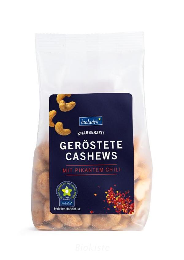 Produktfoto zu geröstete Cashews pikant bioladen