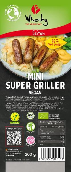 Wheaty vegane Bio Griller (9 St. - 200 g)