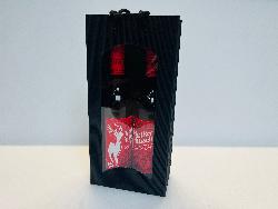 Geschenktüte Heißer Hirsch 2 Flaschen rot