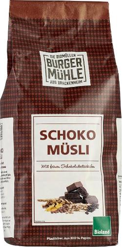 Schoko Müsli Burgermühle 750g