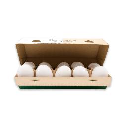 10 Eier m/L weiß